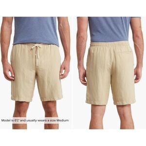 Tommy Bahama XXL ShortsTropical Bean Linen‎ Beige Island Print Mens